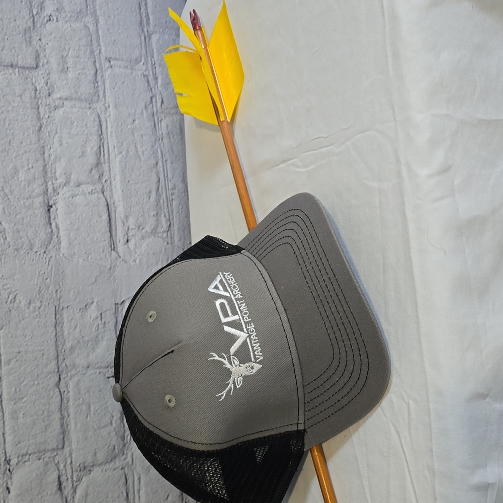 NWOT VPA Gray and Black Mesh Cap